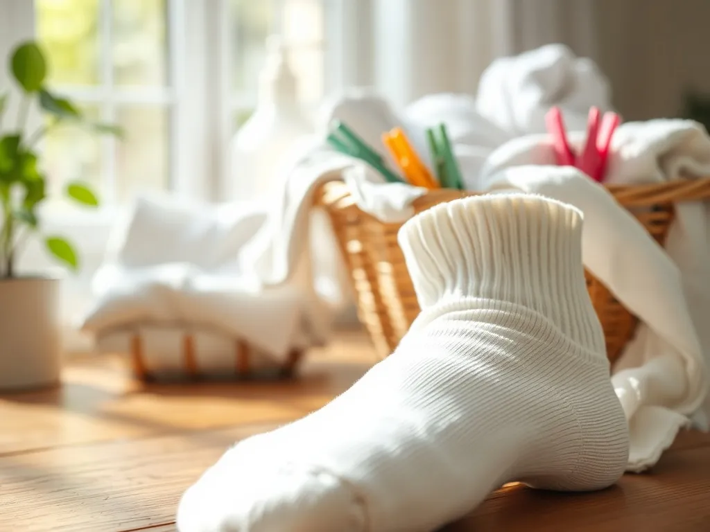 Jak prać białe skarpety, aby zawsze były śnieżnobiałe?