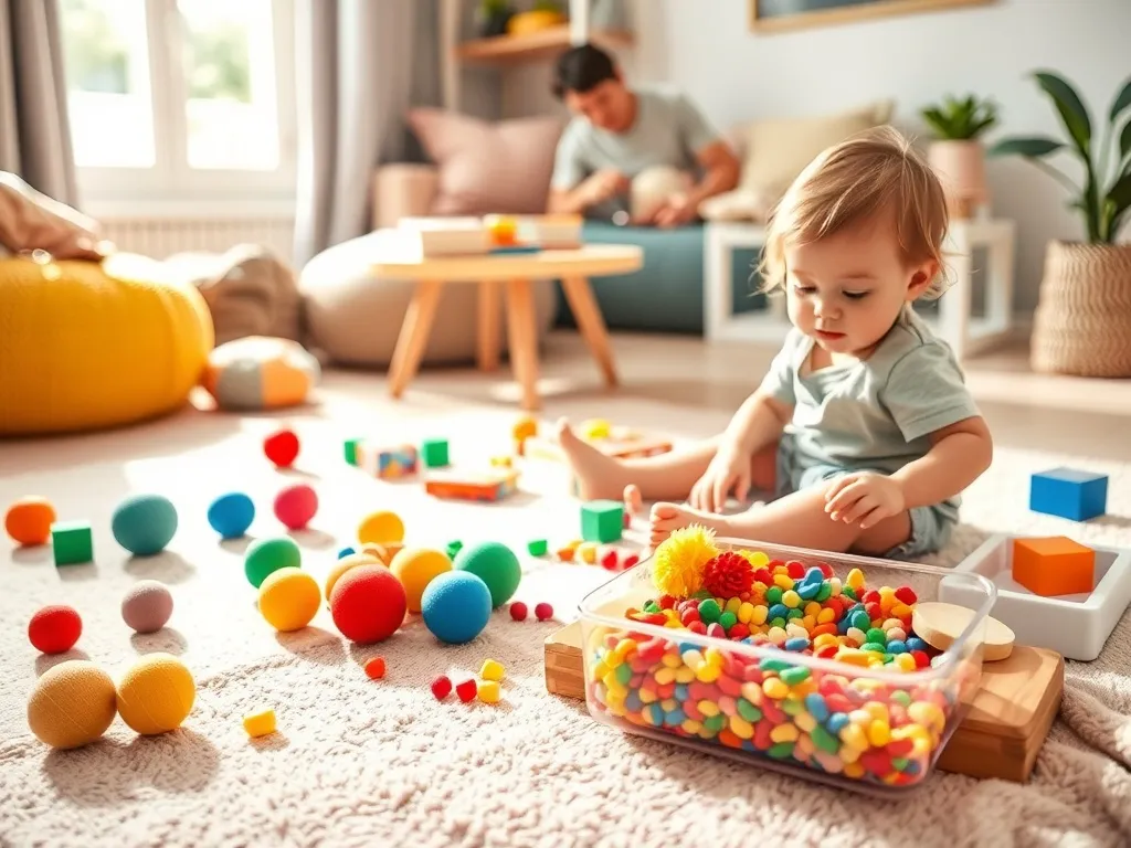 Zabawy sensoryczne dla rocznego dziecka – pomysły i korzyści